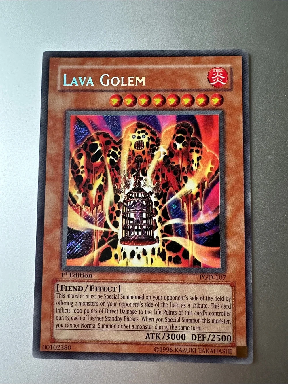 Lava Golem Yu-Gi-Oh! 1st Edition Trading Card